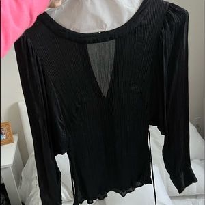 Bebe black blouse